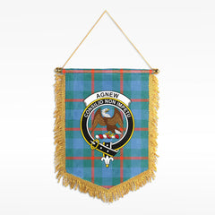 Agnew Ancient Tartan Crest Wall Hanging Banner