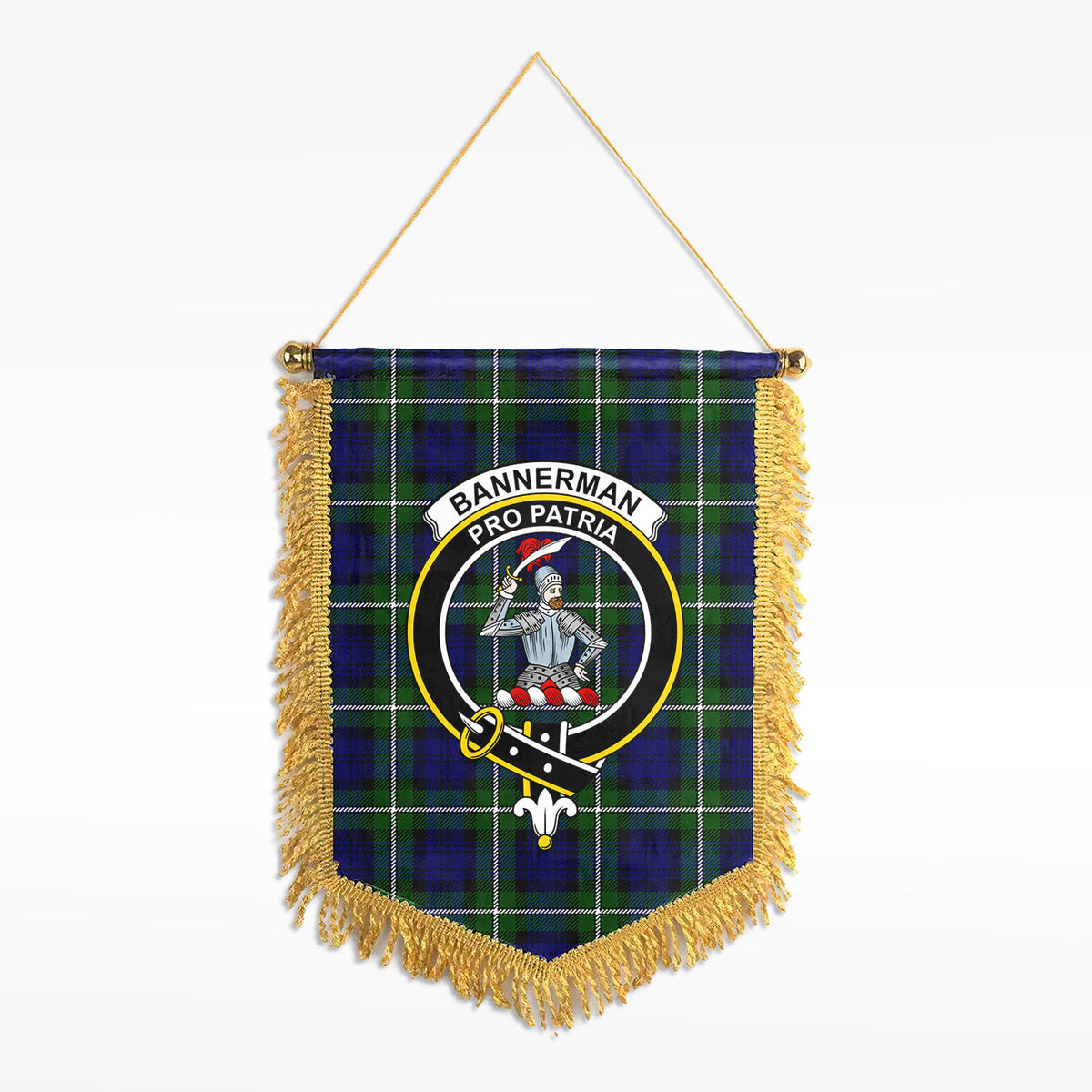 Bannerman Tartan Crest Wall Hanging Banner