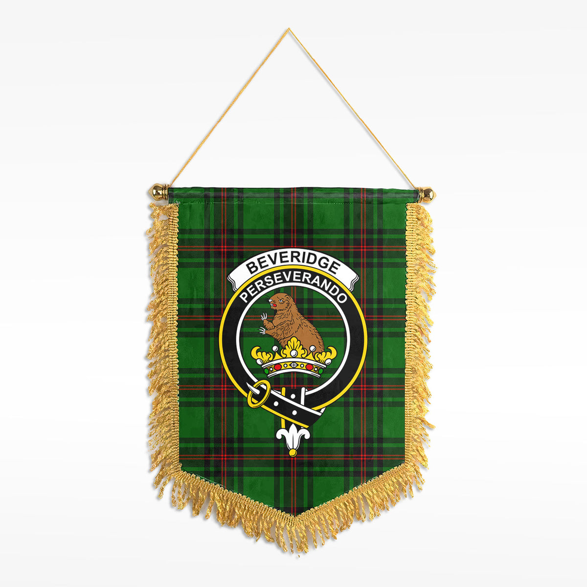 Beveridge Tartan Crest Wall Hanging Banner