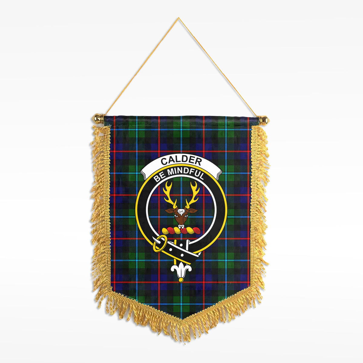 Calder Tartan Crest Wall Hanging Banner