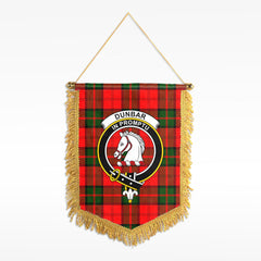 Dunbar Modern Tartan Crest Wall Hanging Banner