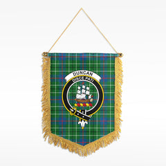 Duncan Ancient Tartan Crest Wall Hanging Banner