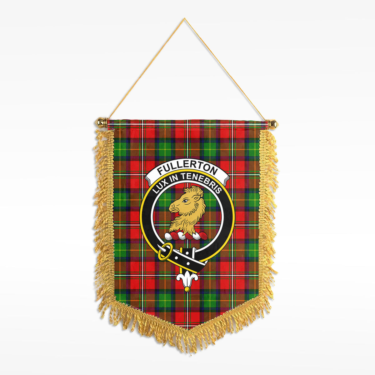 Fullerton Tartan Crest Wall Hanging Banner