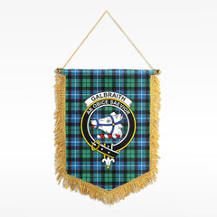 Galbraith Ancient Tartan Crest Wall Hanging Banner