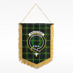 MacArthur Modern Tartan Crest Wall Hanging Banner