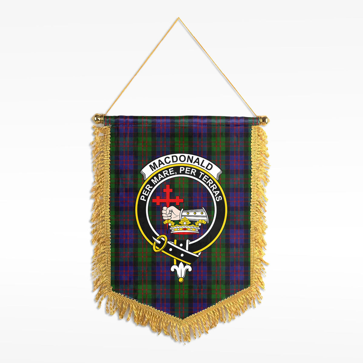 MacDonald Tartan Crest Wall Hanging Banner