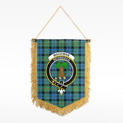 MacEwan Ancient Tartan Crest Wall Hanging Banner