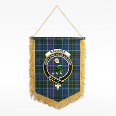 MacInnes Modern Tartan Crest Wall Hanging Banner