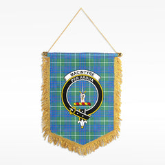 MacIntyre Hunting Ancient Tartan Crest Wall Hanging Banner