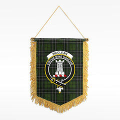 MacLean Hunting Tartan Crest Wall Hanging Banner