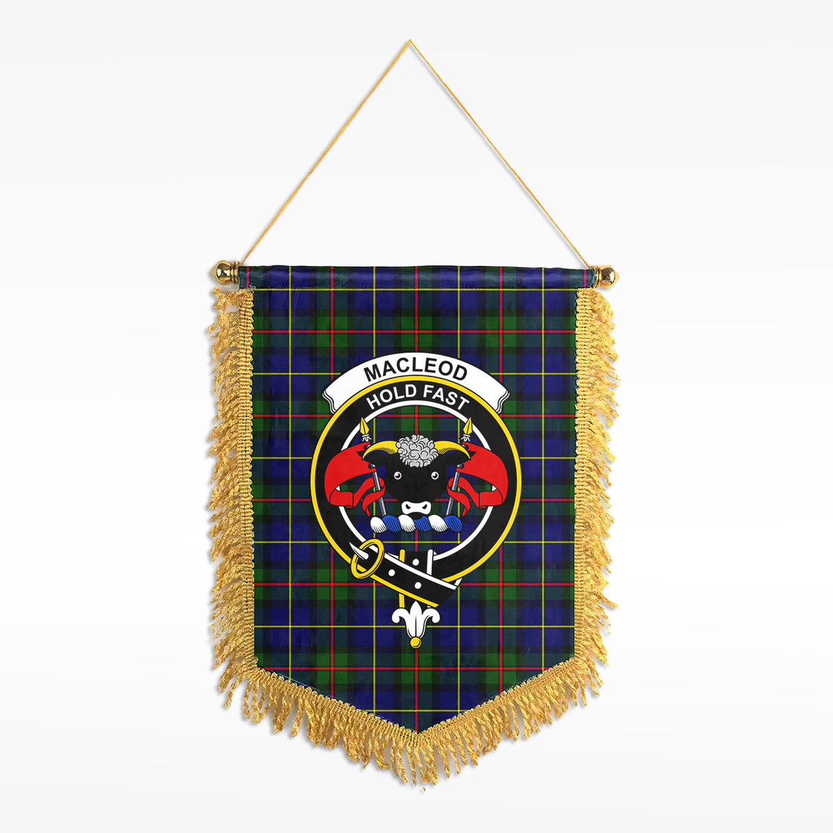 MacLeod of Harris Modern Tartan Crest Wall Hanging Banner