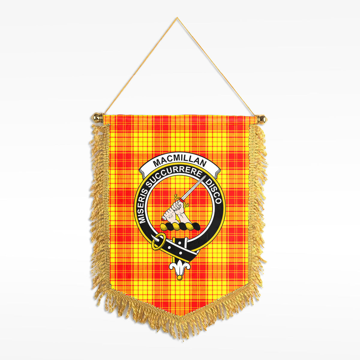 MacMillan Clan Tartan Crest Wall Hanging Banner