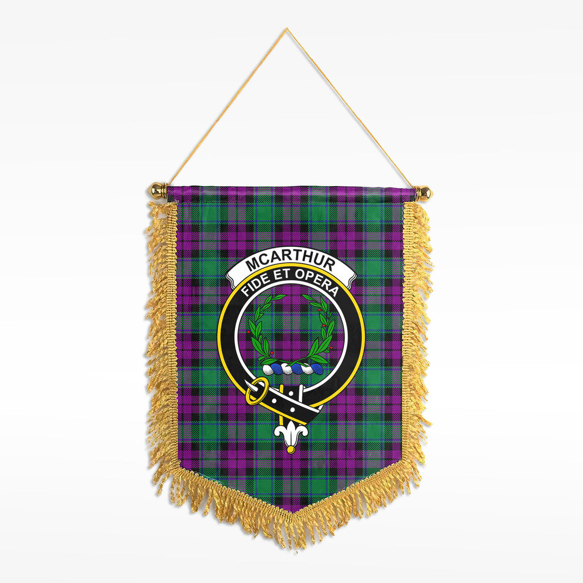 McArthur – Milton Tartan Crest Wall Hanging Banner