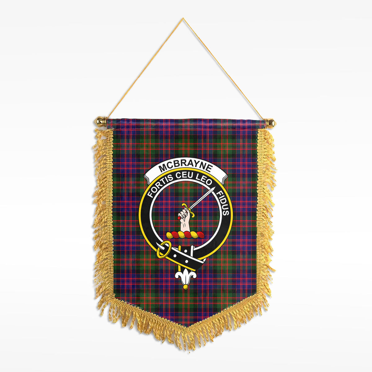 McBrayne Tartan Crest Wall Hanging Banner