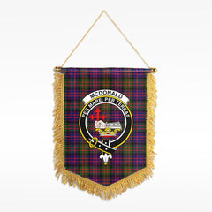 McDonald Modern Tartan Crest Wall Hanging Banner