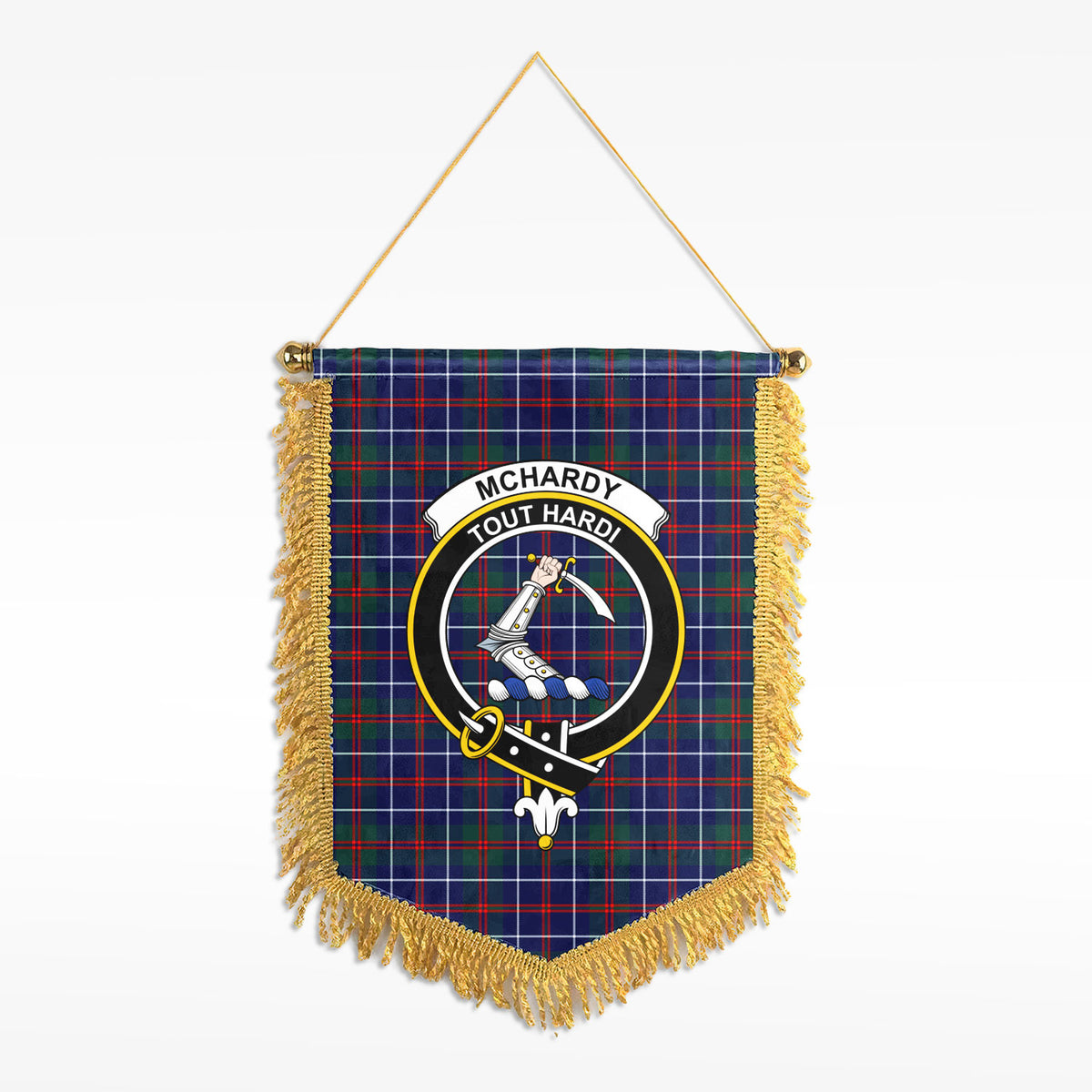 McHardy Modern Tartan Crest Wall Hanging Banner