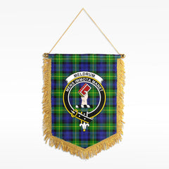 Meldrum Tartan Crest Wall Hanging Banner