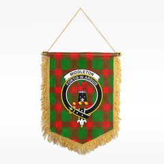 Middleton Modern Tartan Crest Wall Hanging Banner