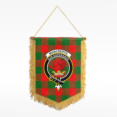 Moncreiffe (or Moncreiff) Tartan Crest Wall Hanging Banner