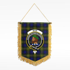 Muir Tartan Crest Wall Hanging Banner