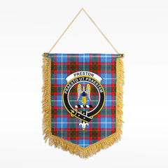 Preston Tartan Crest Wall Hanging Banner