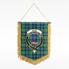 Rose Hunting Ancient Tartan Crest Wall Hanging Banner