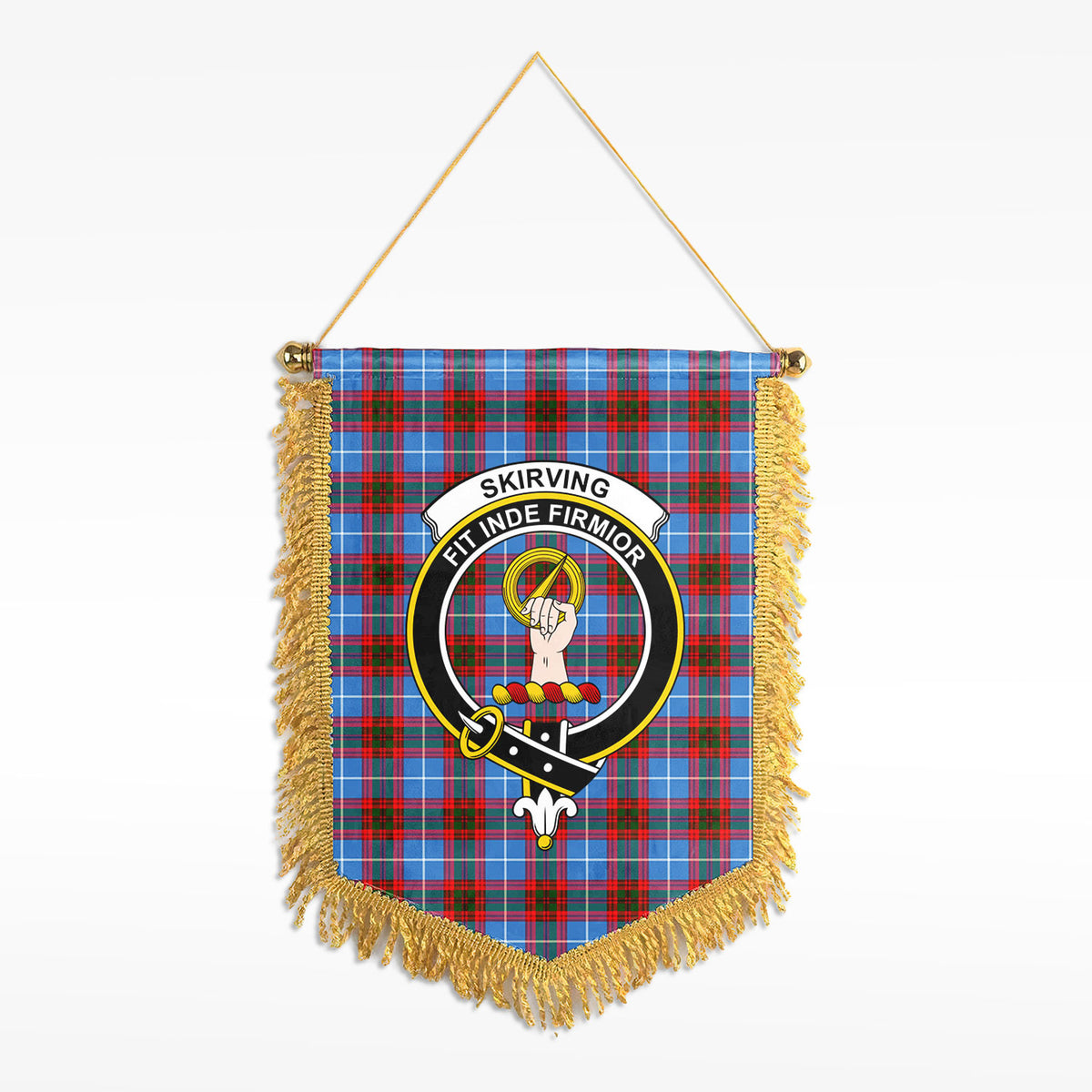 Skirving Tartan Crest Wall Hanging Banner