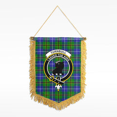 Turnbull Hunting Tartan Crest Wall Hanging Banner