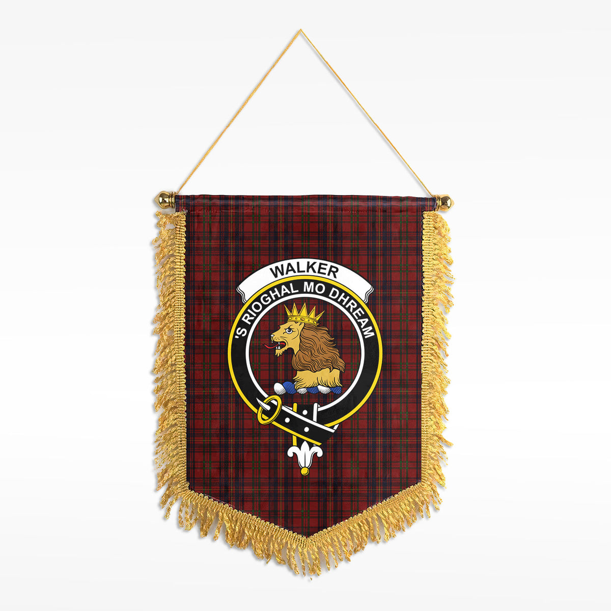 Walker Tartan Crest Wall Hanging Banner