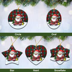 McCook Tartan Christmas Ceramic Ornament - Scottish Santa Style