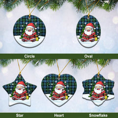 McKay Ancient Tartan Christmas Ceramic Ornament - Scottish Santa Style