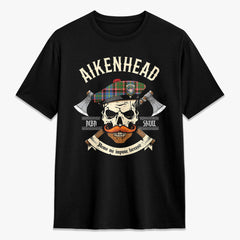 Aikenhead Tartan Crest 2D T-shirt - Alba Skull Style