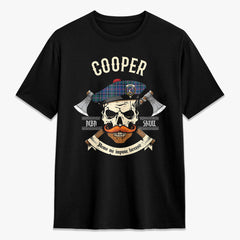 Cooper Ancient Tartan Crest 2D T-shirt - Alba Skull Style