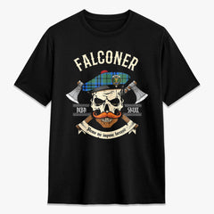 Falconer Tartan Crest 2D T-shirt - Alba Skull Style