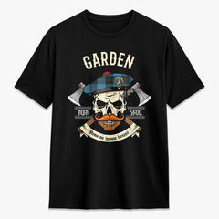 Garden Tartan Crest 2D T-shirt - Alba Skull Style