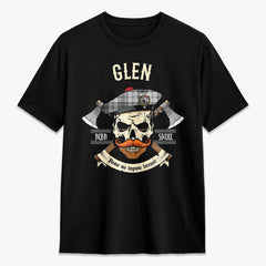 Glen Tartan Crest 2D T-shirt - Alba Skull Style