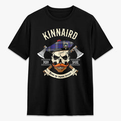 Kinnaird Tartan Crest 2D T-shirt - Alba Skull Style