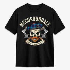 McCorquodale Tartan Crest 2D T-shirt - Alba Skull Style