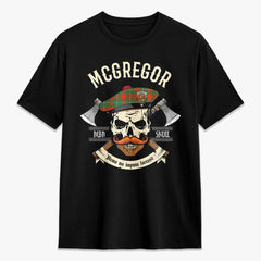 McGregor Ancient Tartan Crest 2D T-shirt - Alba Skull Style