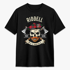 Riddell Tartan Crest 2D T-shirt - Alba Skull Style