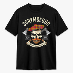 Scrymgeour Tartan Crest 2D T-shirt - Alba Skull Style