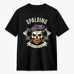 Spalding Tartan Crest 2D T-shirt - Alba Skull Style