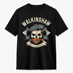 Walkinshaw Tartan Crest 2D T-shirt - Alba Skull Style