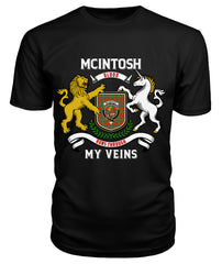 McGregor Ancient Tartan Crest 2D T-shirt - Blood Runs Through My Veins Style