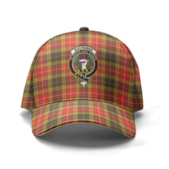 Buchanan Old Set Weathered Tartan Crest Classic Cap