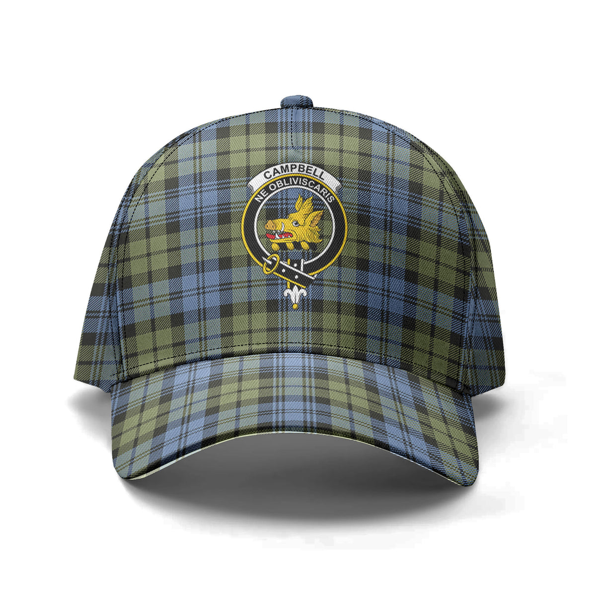 Campbell Faded Tartan Crest Classic Cap