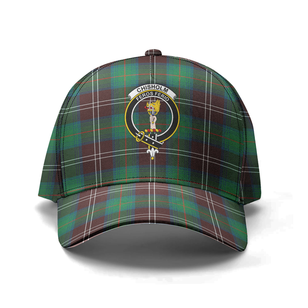 Chisholm Hunting Ancient Tartan Crest Classic Cap