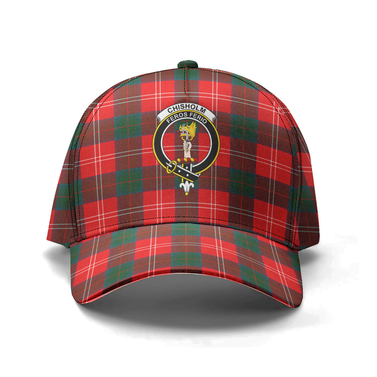 Chisholm Modern Tartan Crest Classic Cap