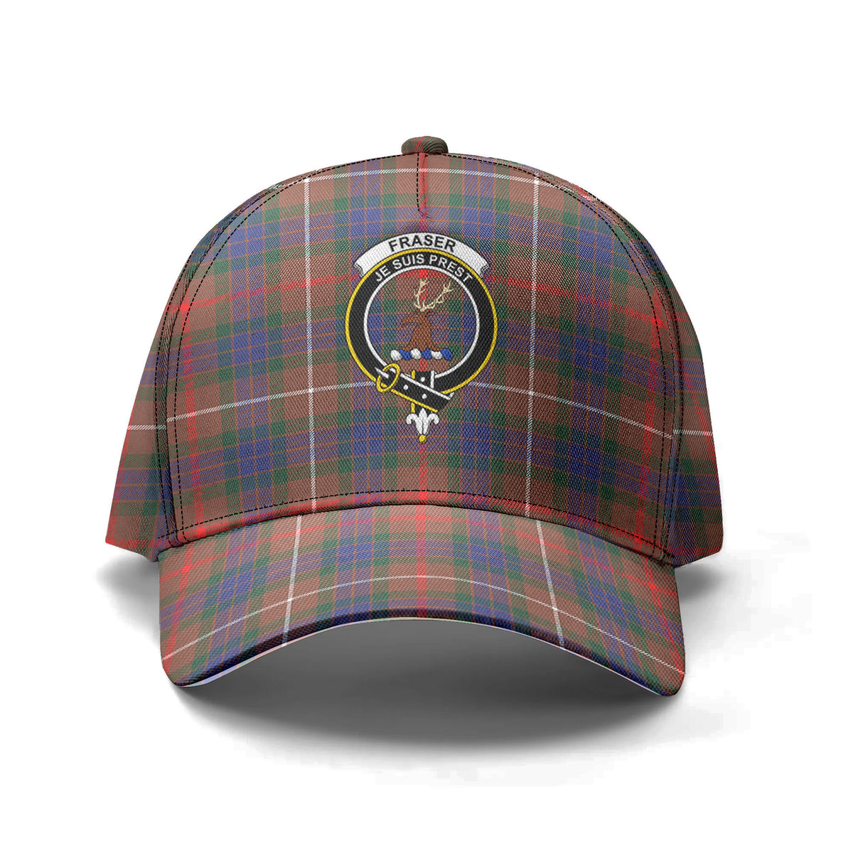 Fraser (of Lovat) Hunting Modern Tartan Crest Classic Cap