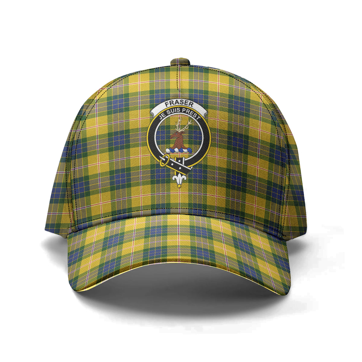 Fraser (of Lovat) Yellow Tartan Crest Classic Cap